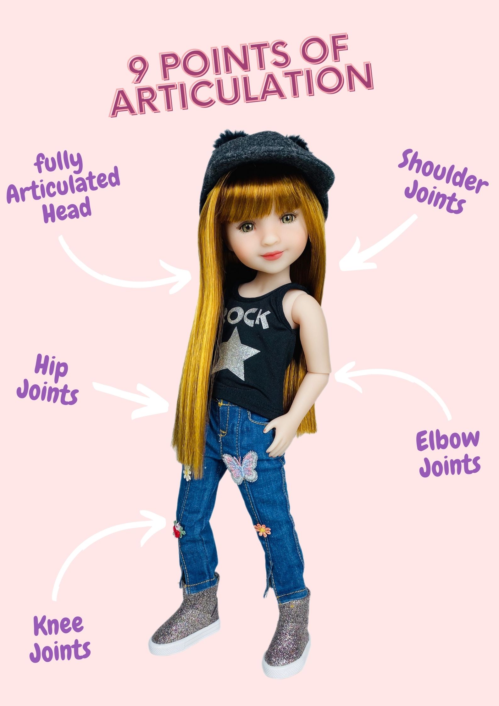 Articulated Dolls with 9 Joints